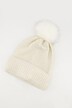Shimmer Knit Pompom Hat