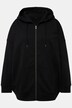Sweat à capuche# oversize avec manches longues et imprimé à message, unisexe