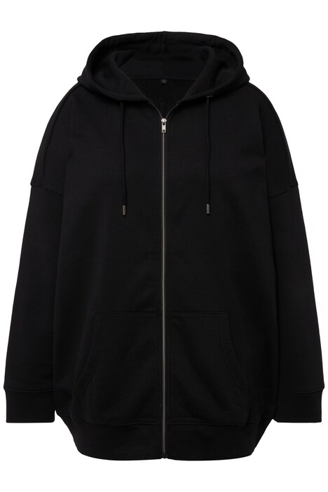Mikina s kapucí, oversize, písmenkový potisk, dlouhé rukávy, unisex
