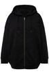 Mikina s kapucí, oversize, písmenkový potisk, dlouhé rukávy, unisex