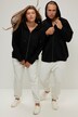 Sweat à capuche# oversize avec manches longues et imprimé à message, unisexe