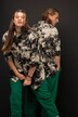 Overhemdjasje, oversized, batik, overhemdkraag, lange mouw, unisex