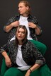 Overhemdjasje, oversized, leo-pluche, overhemdkraag, lange mouw, unisex