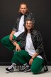 Overhemdjasje, oversized, leo-pluche, overhemdkraag, lange mouw, unisex