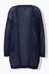 Lang vest, mesh-look, open model, V-hals