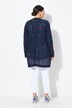 Lang vest, mesh-look, open model, V-hals