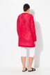 Cardigan long. Coupe ouverte, encolure V. Effet filet