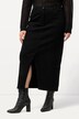 Gonna midi di jeans con spacchetto e cintura comoda