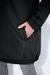 Sweatjurk, opstaande kraag, lange mouw, zakken