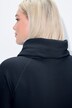 Sweatjurk, opstaande kraag, lange mouw, zakken