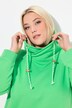 Sweatjurk, opstaande kraag, lange mouw, zakken