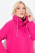 Sweatjurk, opstaande kraag, lange mouw, zakken