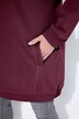 Sweatjurk, opstaande kraag, lange mouw, zakken