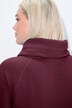 Sweatjurk, opstaande kraag, lange mouw, zakken
