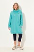 Sweatjurk, opstaande kraag, lange mouw, zakken