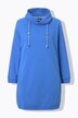 Sweatjurk, opstaande kraag, lange mouw, zakken