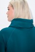 Sweatjurk, opstaande kraag, lange mouw, zakken