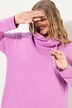 Sweatkjole, stående krage, langermet, lommer