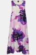 Midi-jurk, bloemen, ronde hals, mouwloos