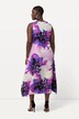 Midi-jurk, bloemen, ronde hals, mouwloos