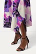 Midi-jurk, bloemen, ronde hals, mouwloos