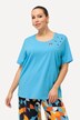 Eyelet Shoulder Accent Stretch Tee