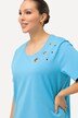 Eyelet Shoulder Accent Stretch Tee