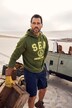 Sweat-shirt à capuche avec imprimé sur le devant jusqu'au 8XL