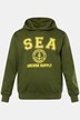 Sweat-shirt à capuche avec imprimé sur le devant jusqu'au 8XL