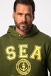 Sweat-shirt à capuche avec imprimé sur le devant jusqu'au 8XL