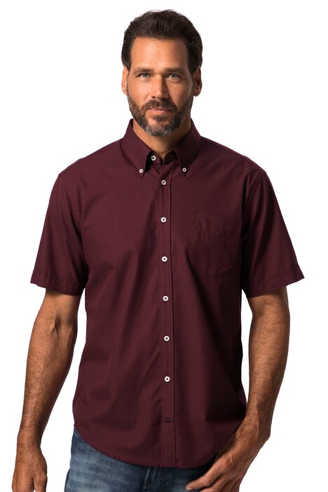 Košile, krátké rukávy, límeček s knoflíky, Modern střih, do 8XL