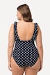 Maillot de bain Bellieva, vêtement de maternité, motif à pois et ruchés autour du décolleté