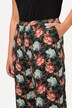Hose, Jersey mit Blüten, gerades Bein, Elastikbund