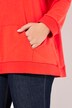 Sweat-shirt à capuche oversized, manches longues et message imprimé