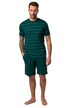 Pyžamo, krátké dvojdílné, pruhované tričko, šortky, do 8XL