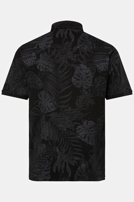 Polo, media manga, piqué, estampado floral, hasta la talla 8 XL