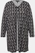 Veste en jersey, motif à rayures, silhouette en A, col V