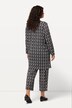 Veste en jersey, motif à rayures, silhouette en A, col V