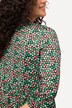 Jerseykleid, Punkte, Wickeloptik, V-Ausschnitt, 3/4-Arm