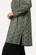 Veste en jersey, imprimé points multicolores. Ligne en A avec col en V.