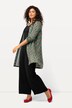 Veste en jersey, imprimé points multicolores. Ligne en A avec col en V.