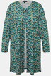 Veste en jersey, imprimé points multicolores. Ligne en A avec col en V.