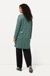 Veste en jersey, imprimé points multicolores. Ligne en A avec col en V.
