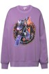 Mikina Marvel, oversize, kulatý výstřih, dlouhé rukávy