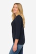 Basic-shirt, V-udskæring, 3/4-ærmer, OEKO-TEX Made in Green