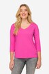 T-shirt basique, col en V, manches 3/4, OEKO-TEX Made in Green