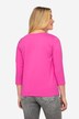 T-shirt basique, col en V, manches 3/4, OEKO-TEX Made in Green
