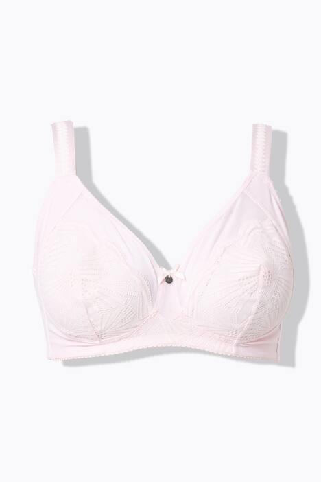 Soutien-gorge sans armatures, dentelle et mesh - bonnets C-D