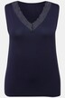 Singlet, blonder, V-hals, bambus-viskose