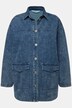 Camisa vaquera, oversize, bolsillos de cartera, cuello camisero, manga larga